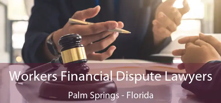 Workers Financial Dispute Lawyers Palm Springs - Florida